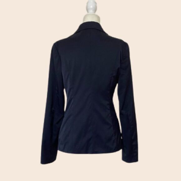 Theonne Navy Double Breasted Blazer Size Small - Picture 4 of 11